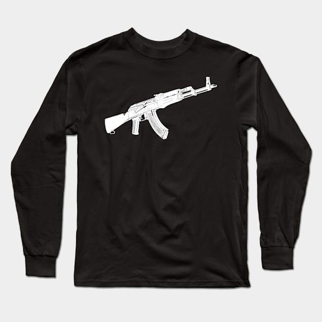 Kalashnikov and nothing more Long Sleeve T-Shirt by FAawRay